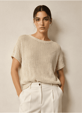 Sienna Knit Top — Sand